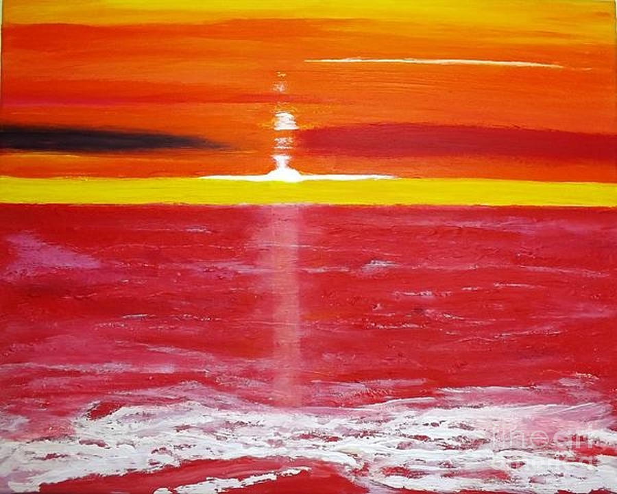 Rising Sun Painting by Denise Morgan