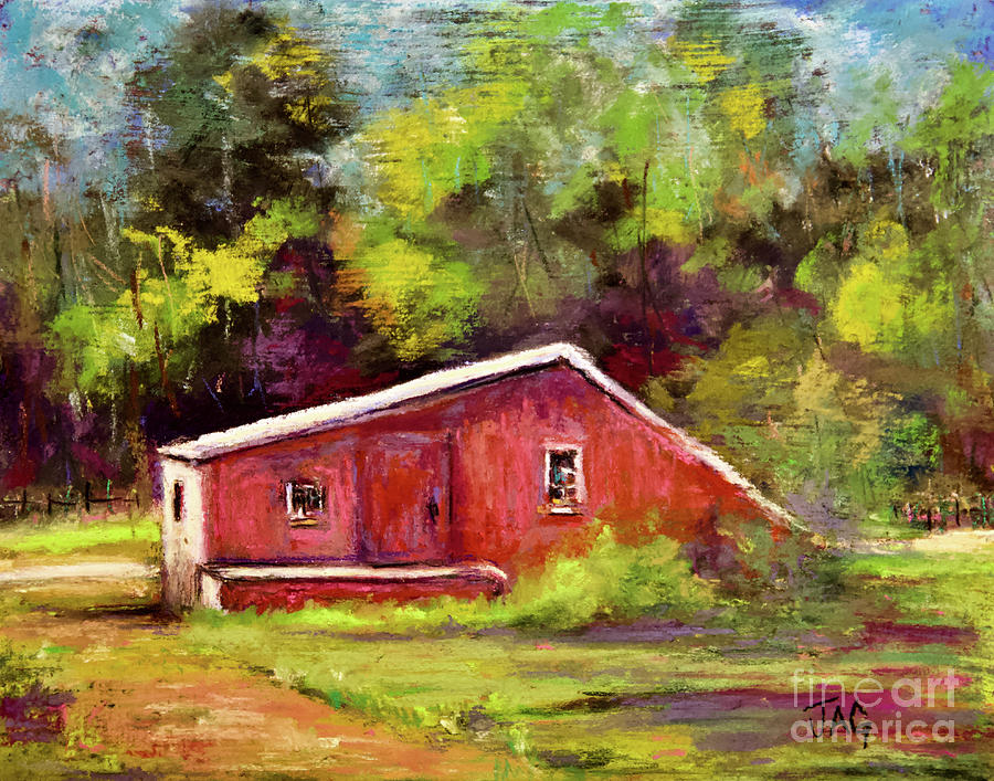 Red Shack Painting by Joyce Guariglia