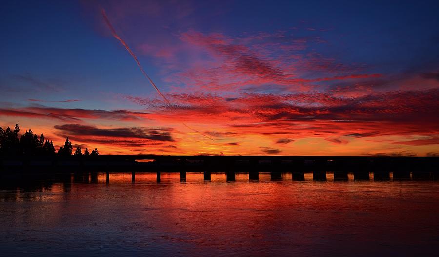 Red Shine Sunset Photograph by Marilyn MacCrakin