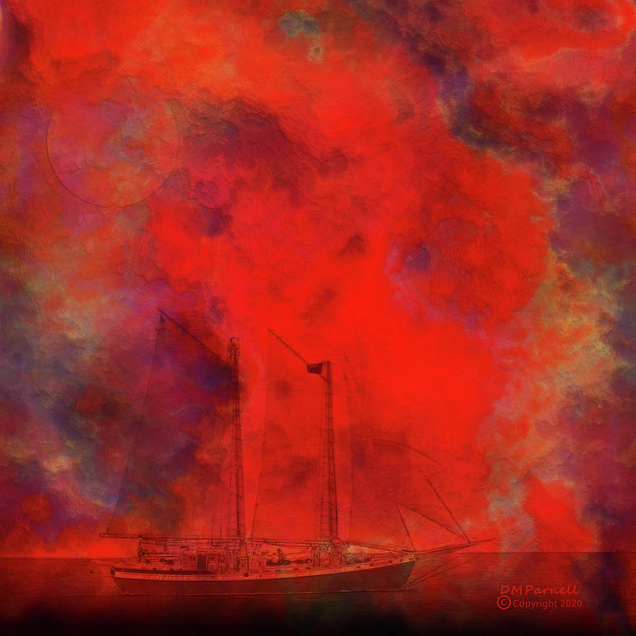 Red Skies At Morning Digital Art by Diane Parnell