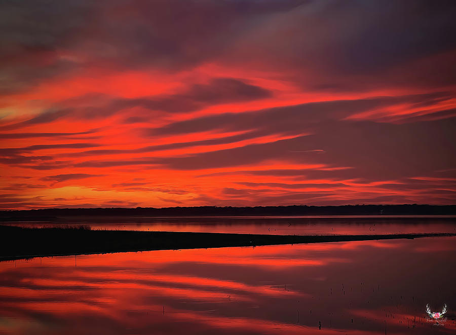 Red Skies at Night Photograph by Pam Rendall