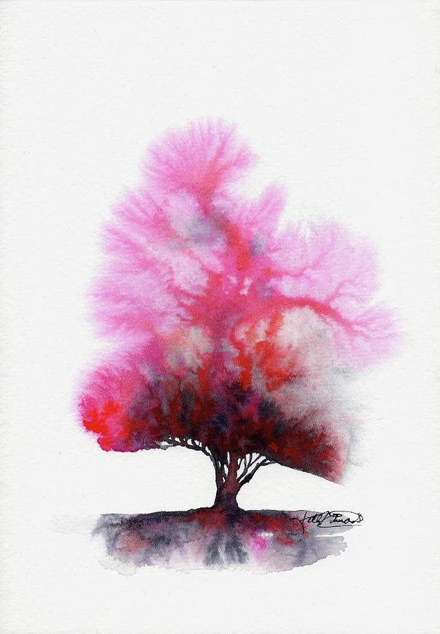 Nature Painting - Red Skies by Kelly Edwards Nature Painting - Red Skies by Kelly Edwards