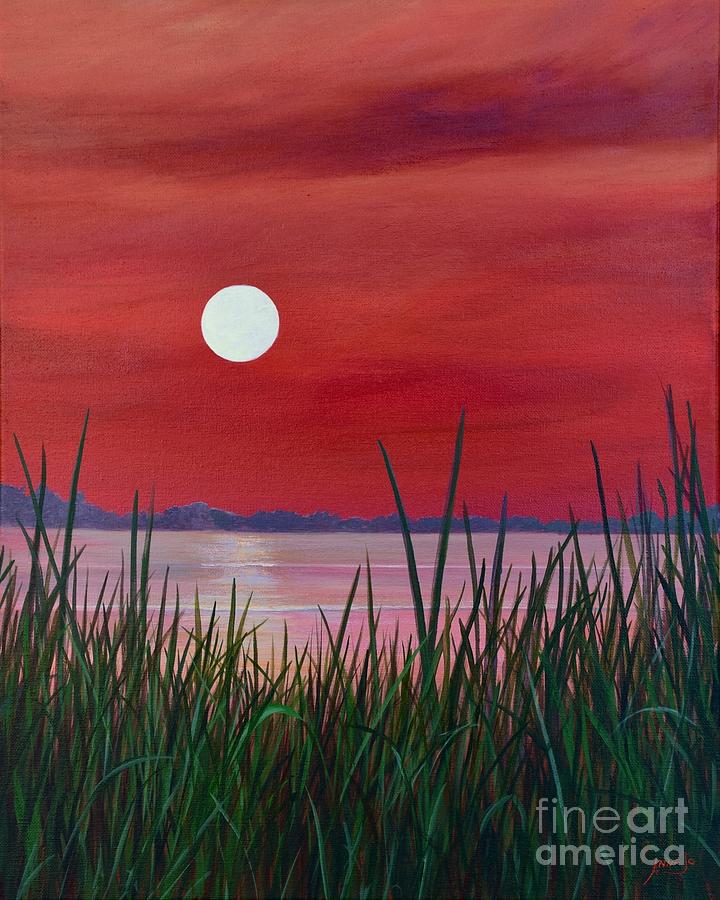 Red Sky Painting by AnnaJo Vahle
