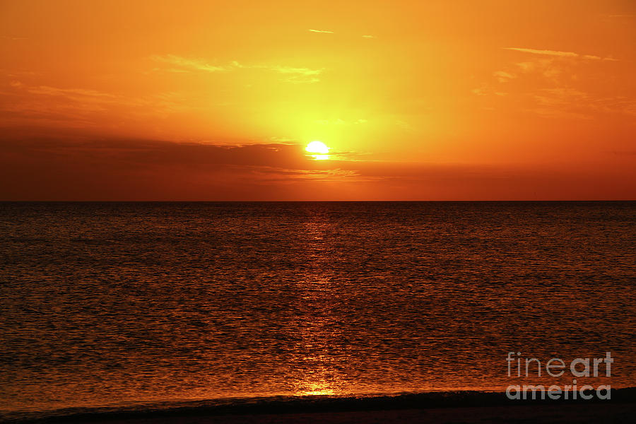 Beach Photograph - Red Sky At Night  by Christiane Schulze Art And Photography