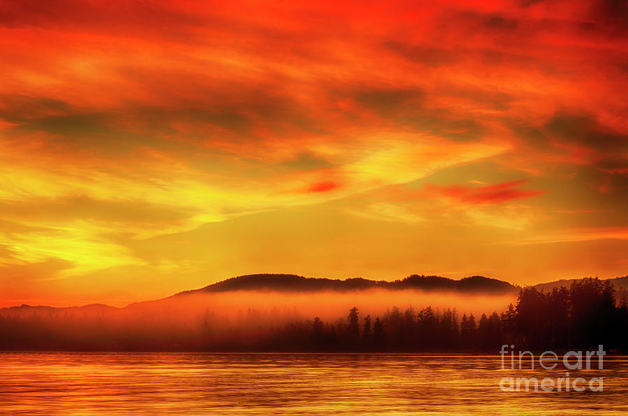 Sunset Photograph - Red Sky In The Morning by Bob Christopher