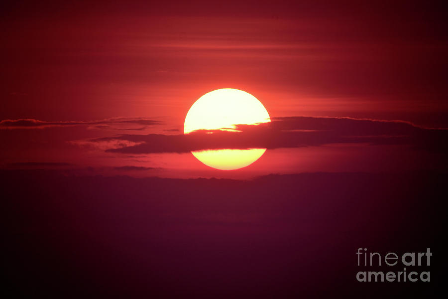 Red Sky Sun Photograph by Terry Elniski