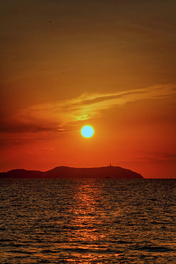 Red Sky Sunset in Ibiza Photograph by Rick Deacon