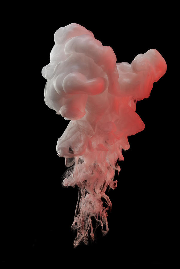 Red smoke cloud Photograph by Franklin Kappa