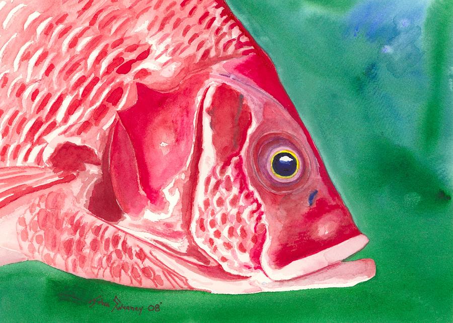 Red Snapper Painting by John Sweeney