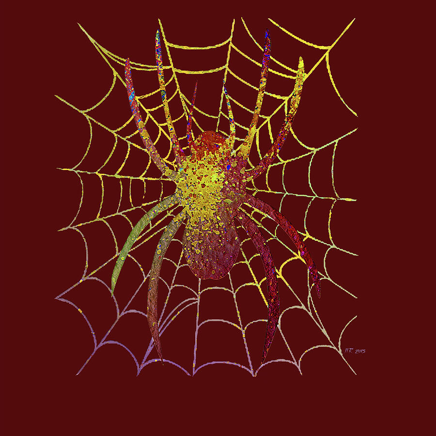 Red Spatter Spider Digital Art by Bamalam Art Red Spatter Spider Digital Art by Bamalam Art