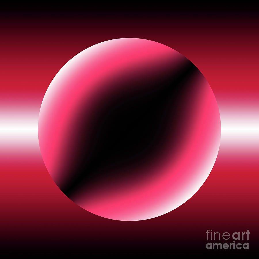 Red Sphere 1 Digital Art by Rudi Prott