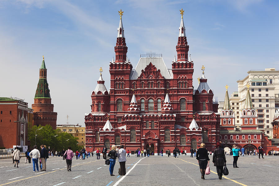 Red Square, State History Museum Photograph by Walter Bibikow