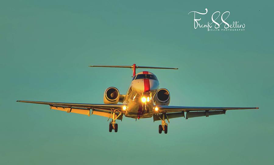 Red Striped Embraer Photograph by Frank Sellin