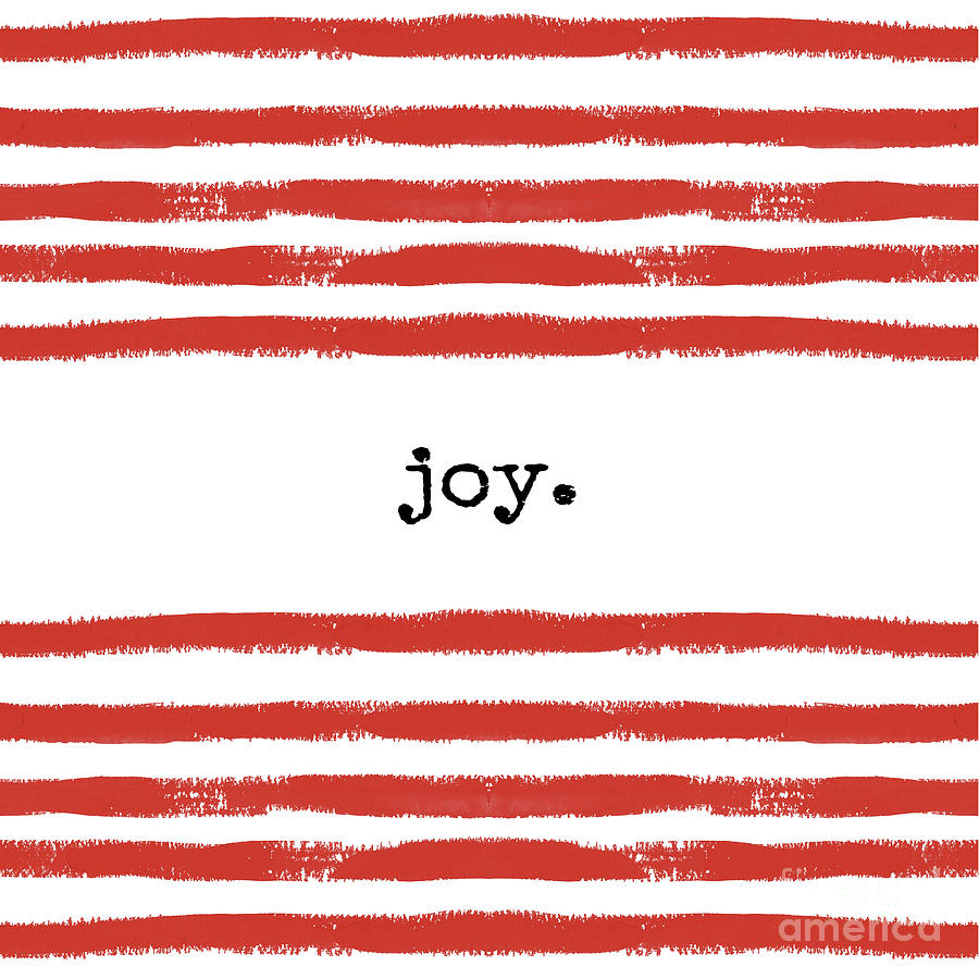 Red Stripes Joy Digital Art