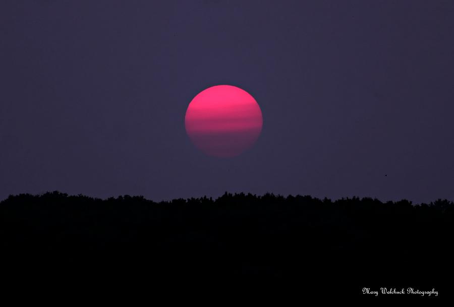 Red Sun Sunset Photograph by Mary Walchuck