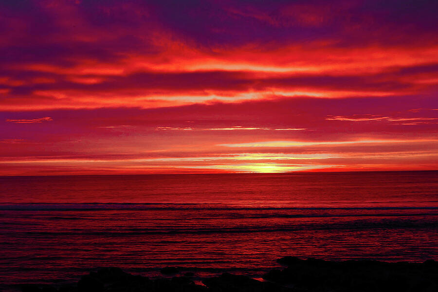 Red Sunrise  Photograph by Lorraine Palumbo