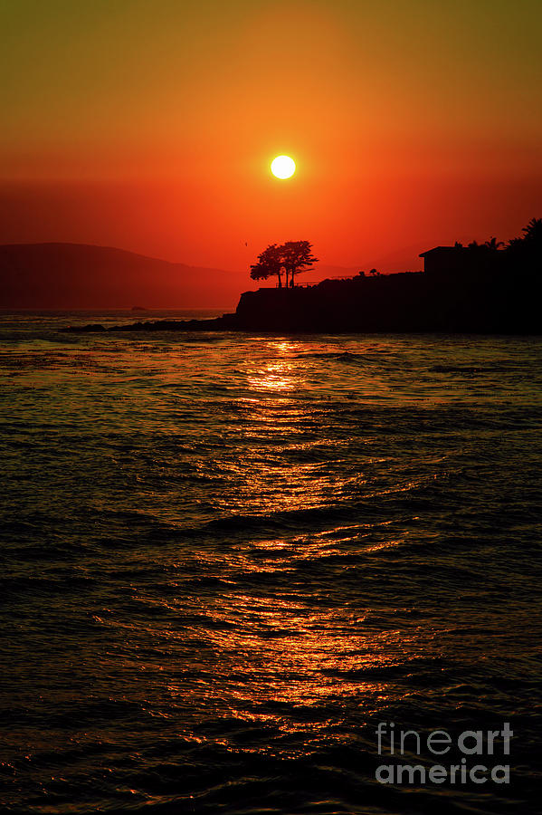 Red Sunset Pismo Beach Photograph by Vivian Krug Cotton
