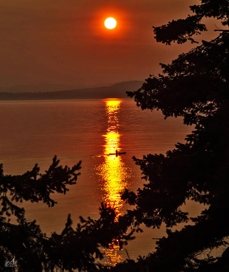Red Sunset Photograph by Thomas Ashcraft
