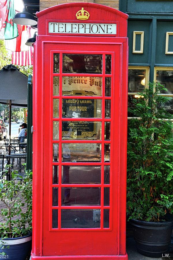 Superman Photograph - Red Telephone Box by Lisa Wooten