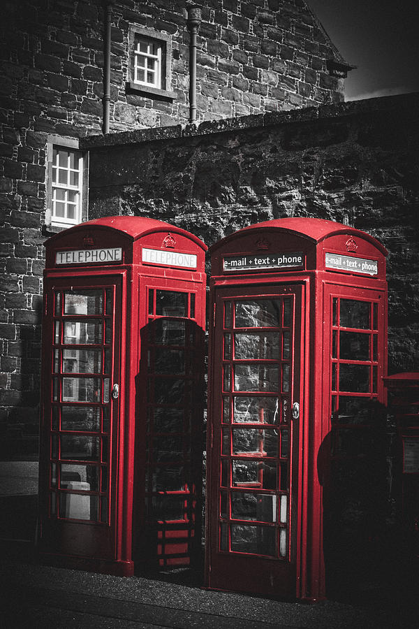 Red Telephone Boxes Photograph by Bonny Puckett