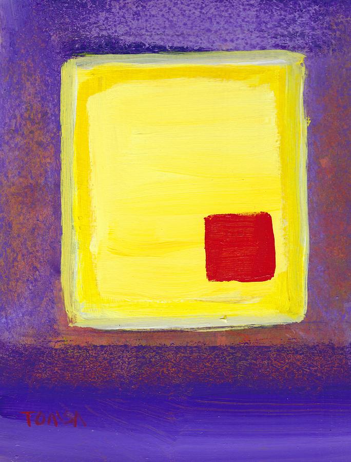 Red Transits The Joy of Yellow Painting by Bill Tomsa