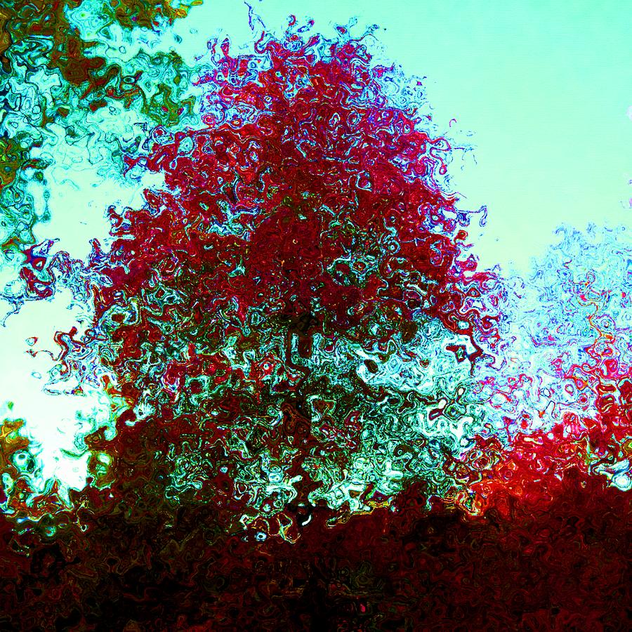 Red Tree Mixed Media