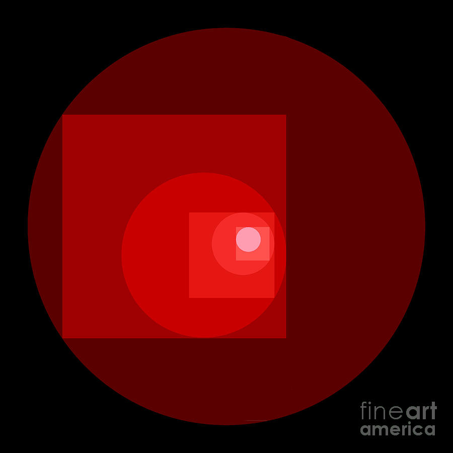 Deep Red Spot Digital Art by Rudi Prott