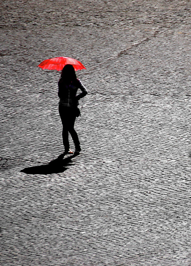 Red Umbrella Photograph by Stuart Allen