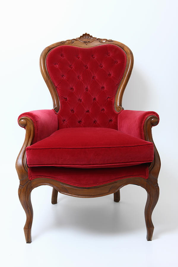 Red Velvet Armachair Photograph by Vincenzo Lombardo
