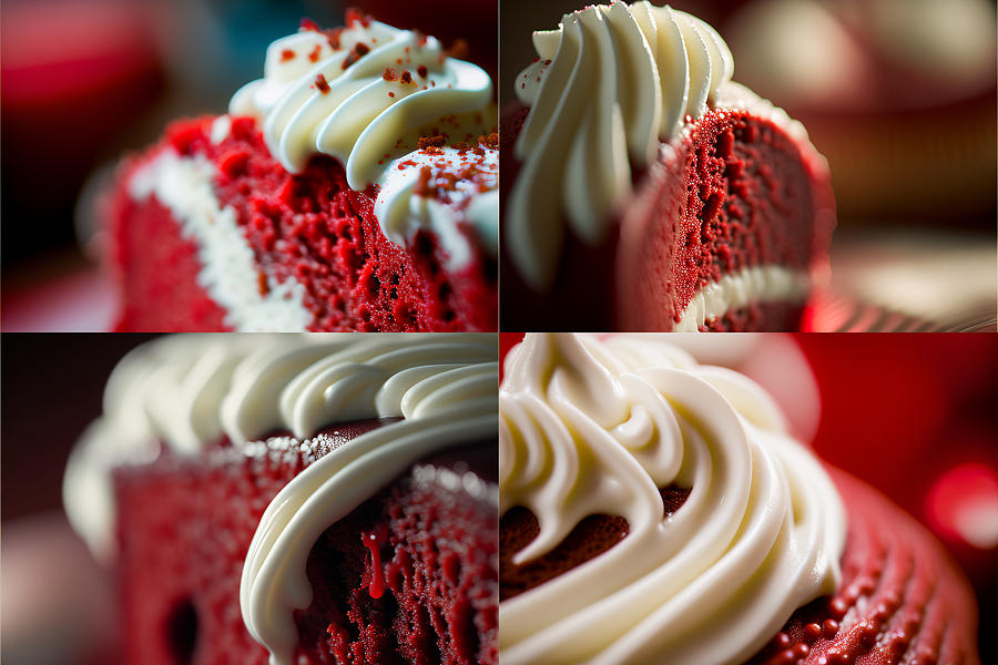 Red Velvet Cake Digital Art