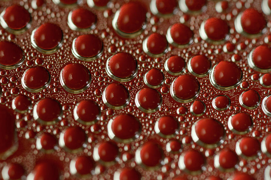 Red Water Bubbles Photograph by Iris Richardson