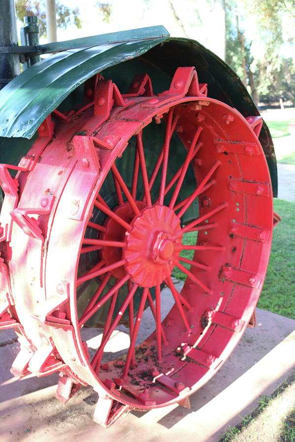 Red Wheel Photograph