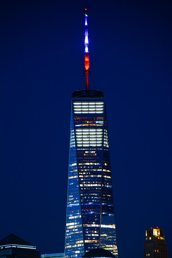 Red, White, and Blue Freedom Tower 2 Photograph by Raymond Salani III