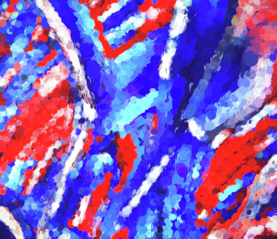 Red White And Blue Painting