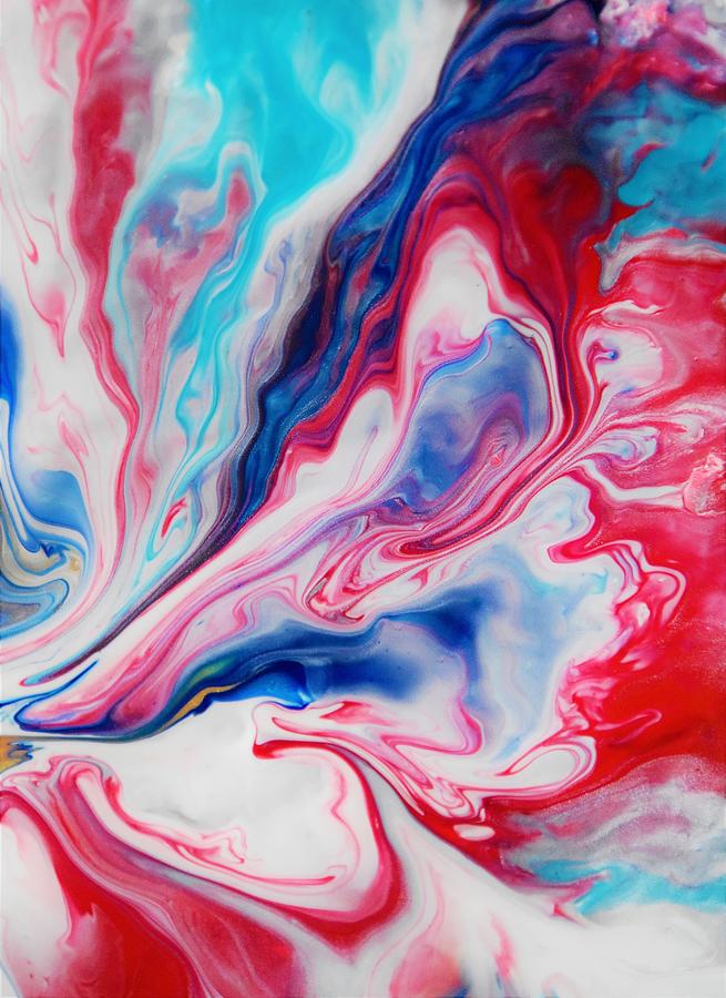 Red, White and Blue Painting by THERESA Nye