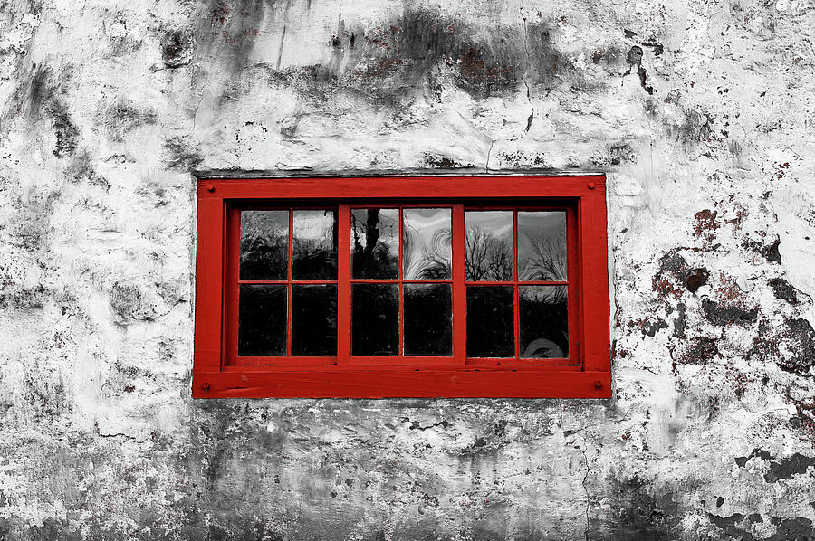 Red Window Photograph by Rose Guinther