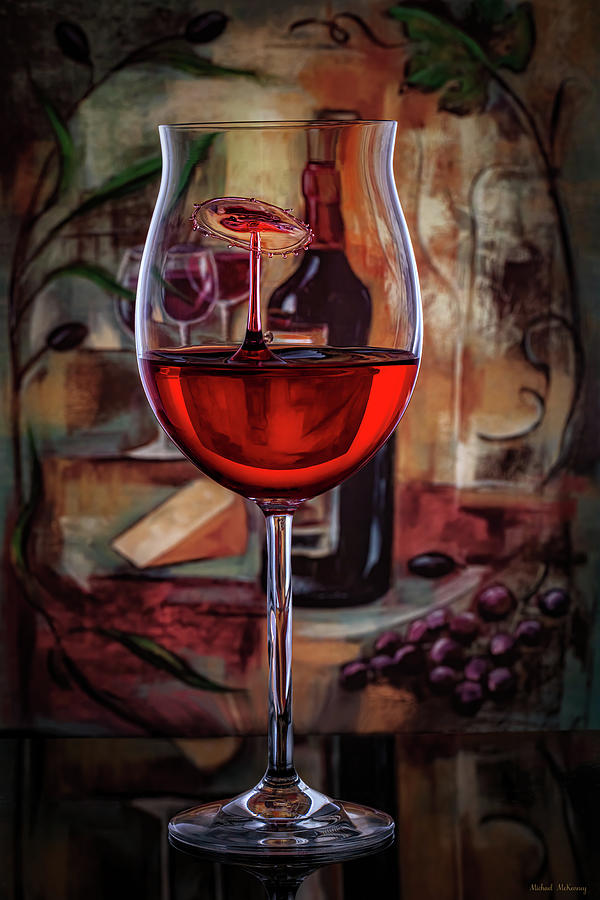 Red Wine Photograph by Michael McKenney
