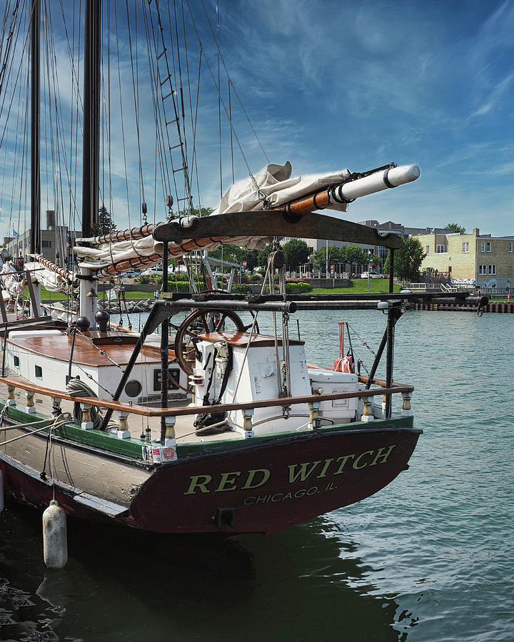 Red Witch Sailing Photograph by Scott Olsen