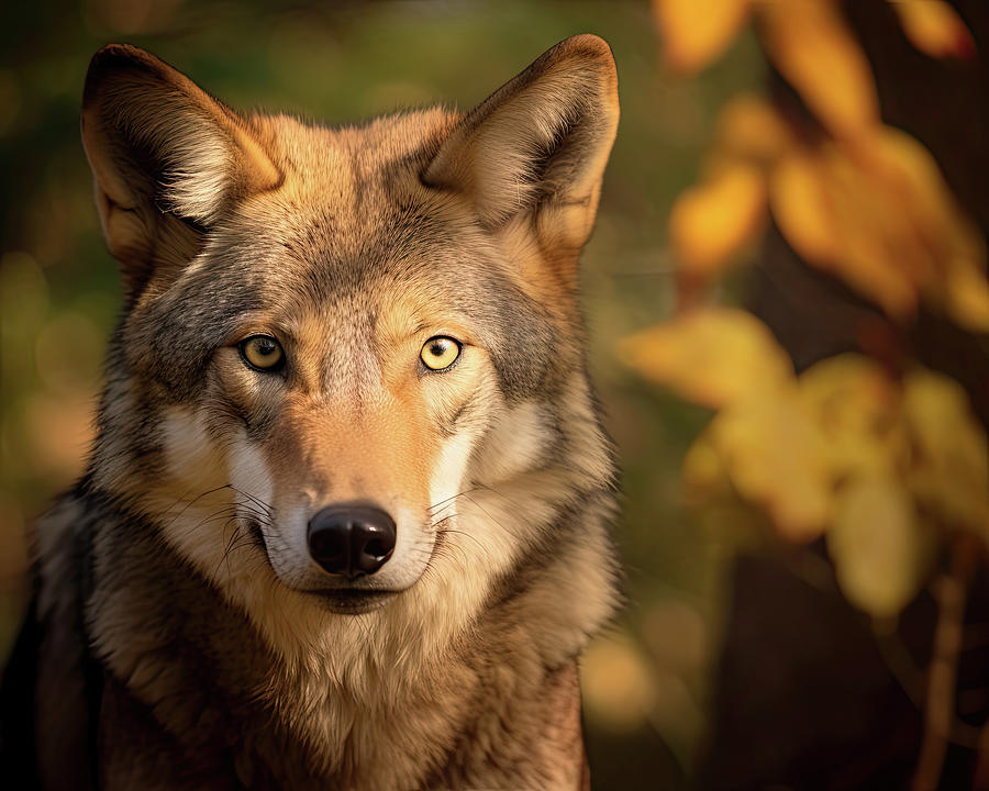 Majestic Red Elegance - A Captivating Portrait of the Red Wolf ...