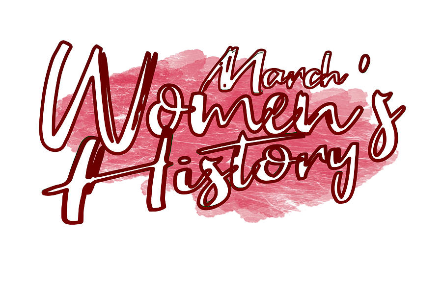 Red Womens History Month Digital Art by Delynn Addams