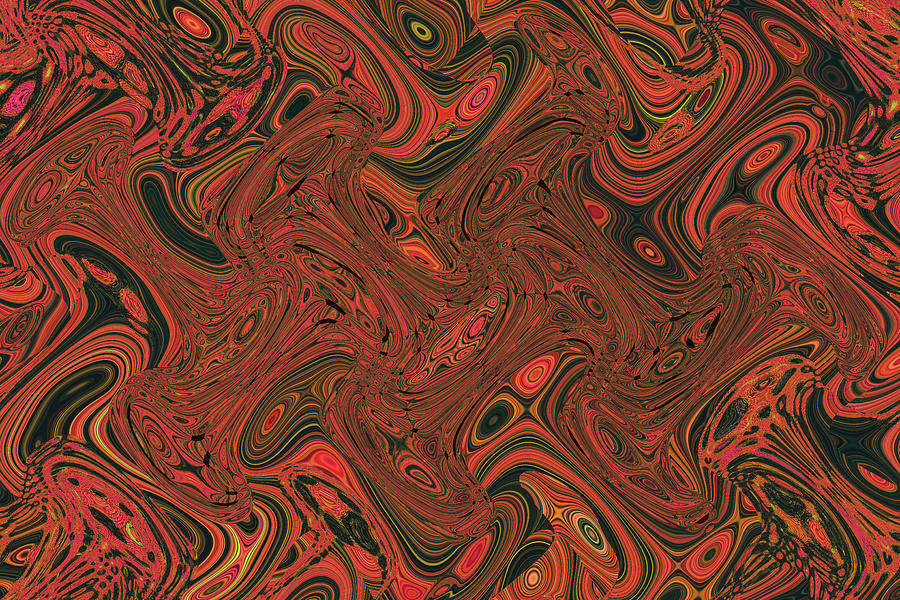 Red Wranglers Abstract Digital Art by Tom Janca