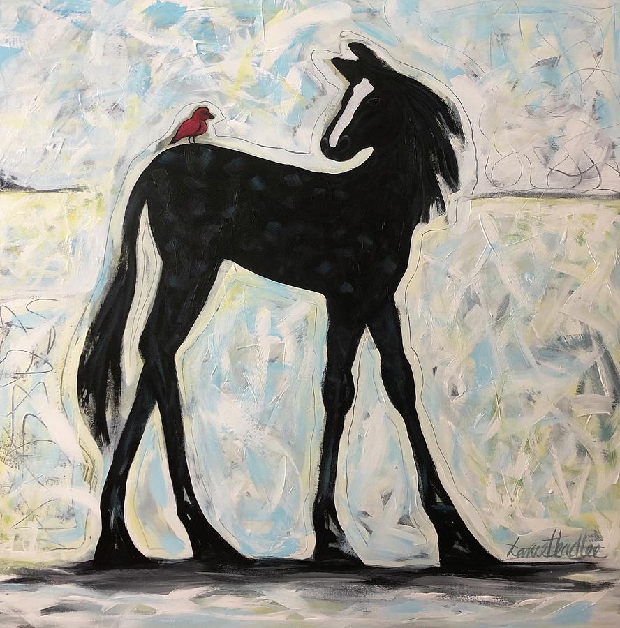 Redbird Painting by Lance Headlee