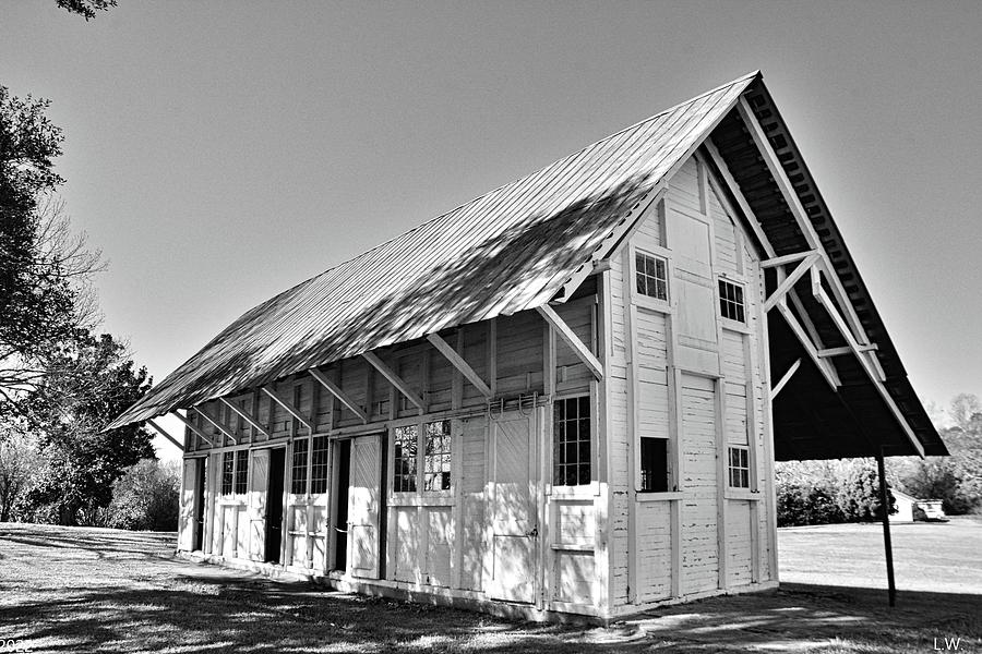 Redcliffe Plantation Barn South Carolina Black And White 2 Photograph by Lisa Wooten