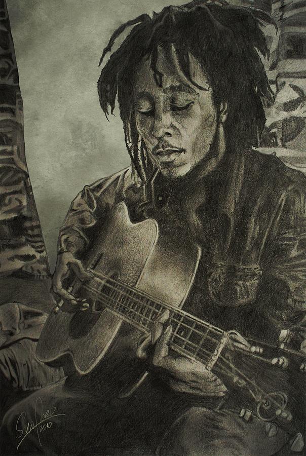 Bob Marley Mixed Media - Redemption Song by Michael Stanford