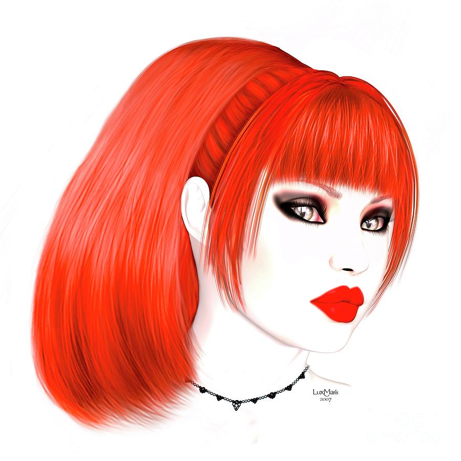 Redhead Cassia Digital Art by Renate Janssen