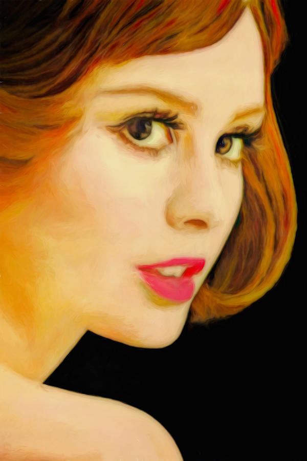 Redhead Portrait Digital Art by John Haldane
