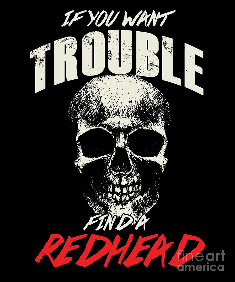 Redhead Skull Red Hair Redheads Ginger Freckles T Digital Art By Thomas Larch 