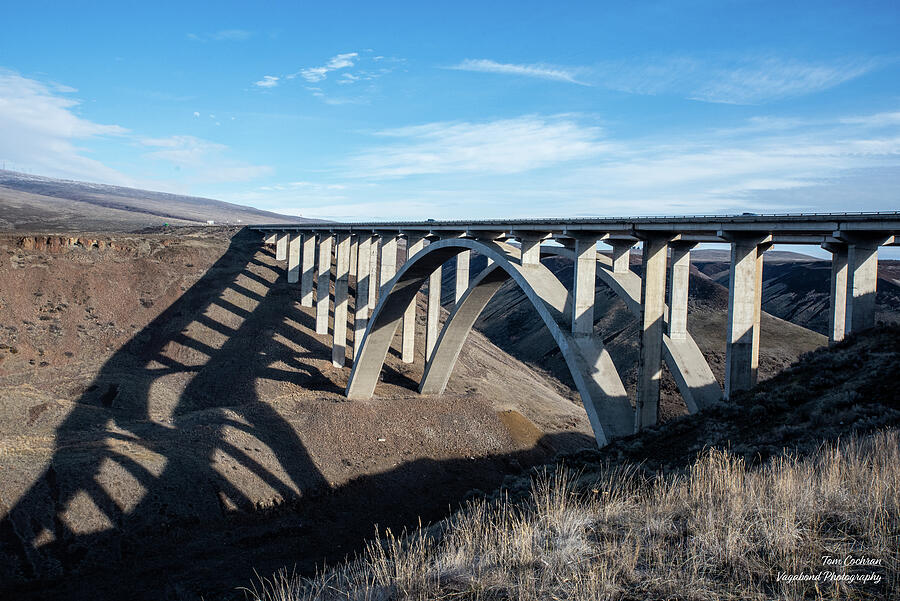 Redmon Memorial Bridge and Selah Creek Canyon Photograph by Tom Cochran Redmon Memorial Bridge and Selah Creek Canyon Photograph by Tom Cochran
