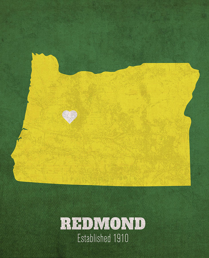 Redmond Oregon City Map Founded 1910 University Of Oregon Color Palette Design Turnpike 