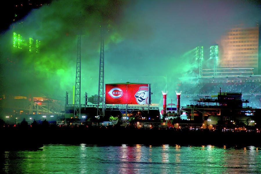 Cincinnati Photograph - Reds Game  by Randall Branham